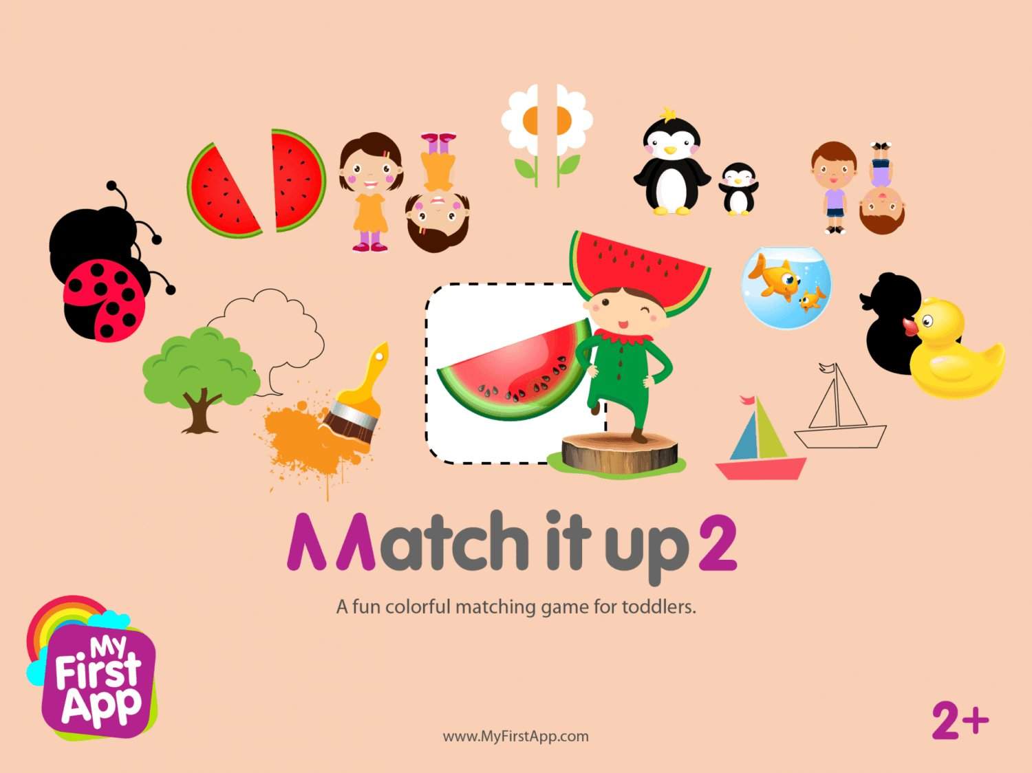 A fun colorful matching game for toddlers.